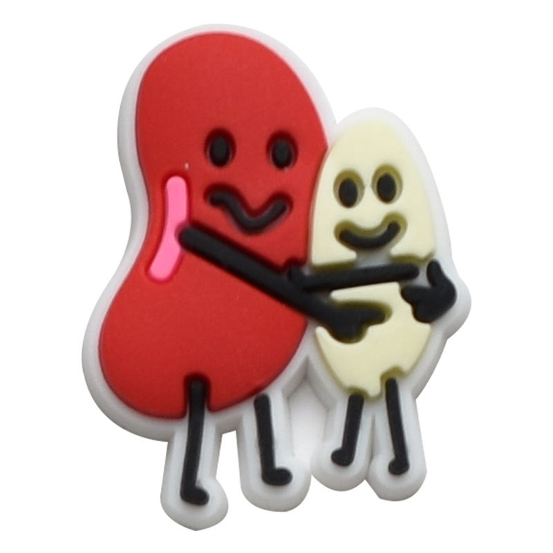 Wholesale  Random 100pcs cartoon PVC Soft Rubber Shoe Buckle Decoration