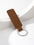 Wholesale solid color PU leather keychain
