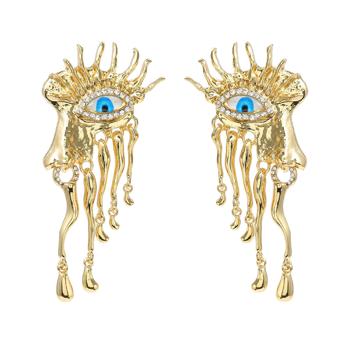 Wholesale alloy eye exaggerated  Bohemian ethnic earrings