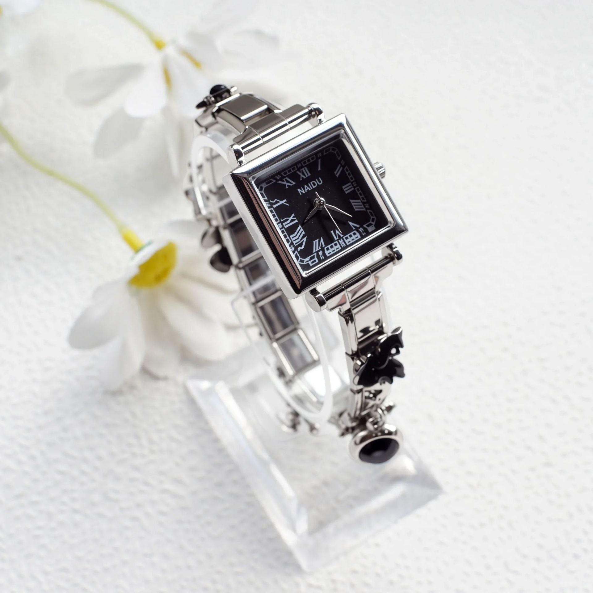 Wholesale Diamond-Set Stainless Steel Italian Charm Watches
