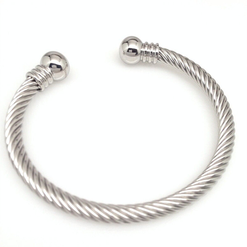 Wholesale  Stainless Steel Wire Rope Bracelet