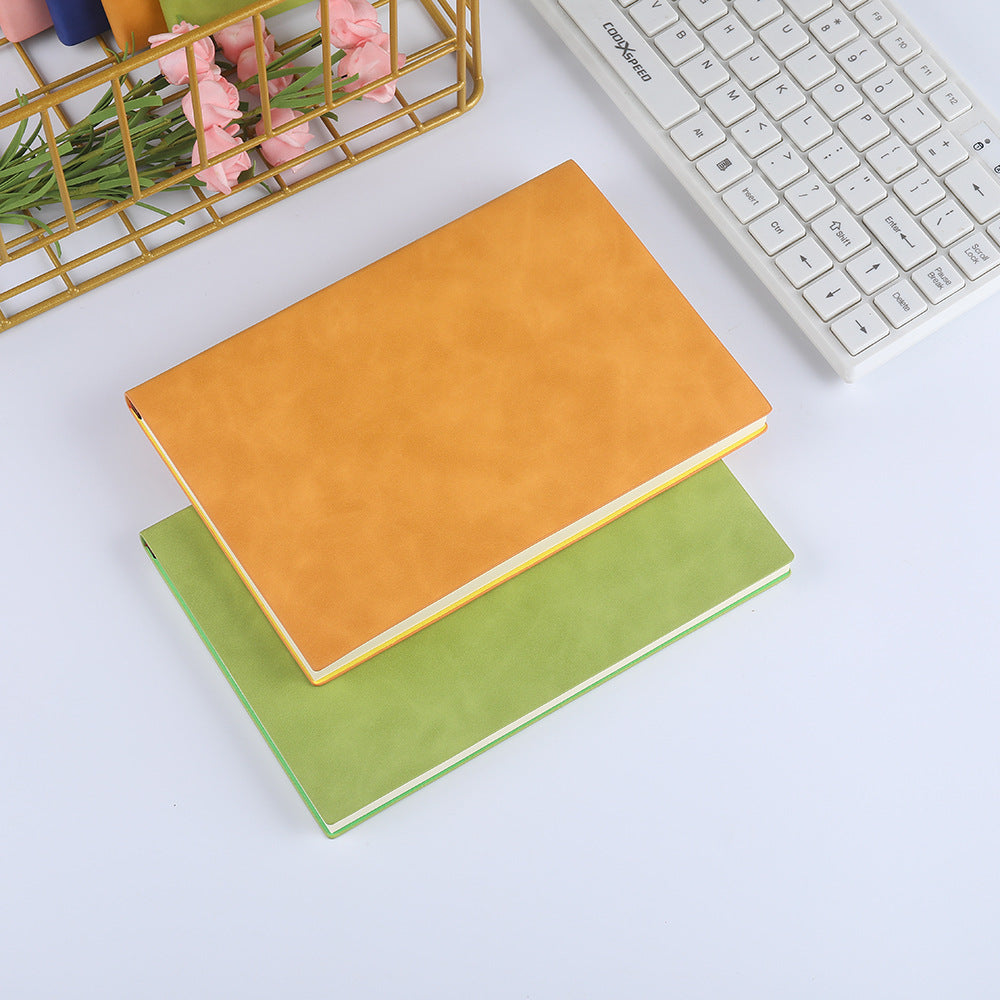 Wholesale A5 soft leather cover notebook