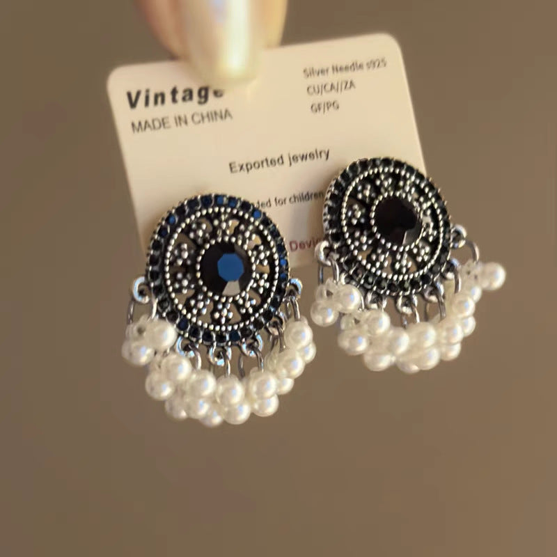Wholesale Geometric Pearl Earrings Ethnic Style