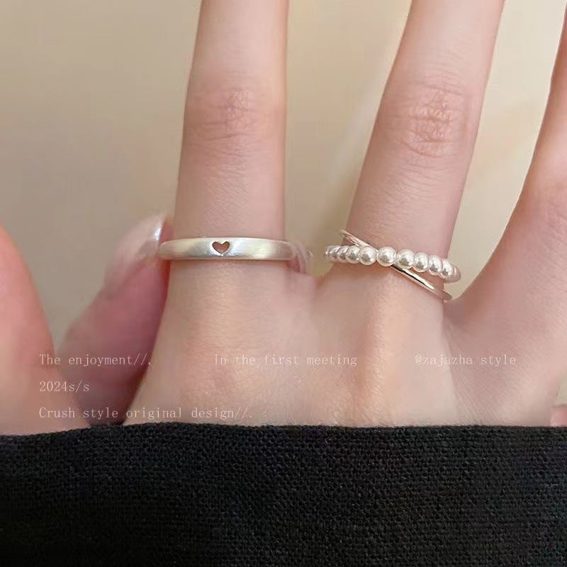 Wholesale silver Love Silk Rings Open Ring