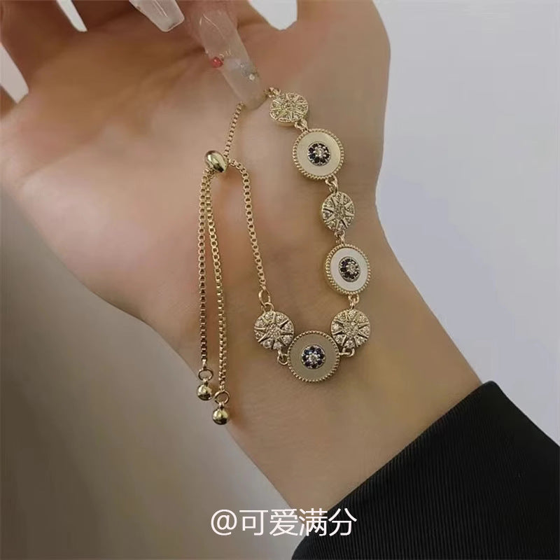 Wholesale Golden Mother-Of-Pearl Eight-Pointed Star Bracelet