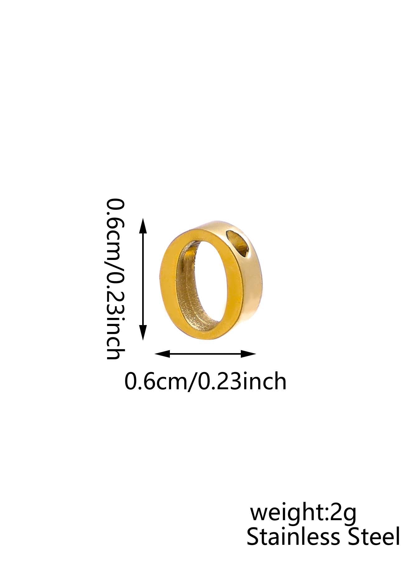 Wholesale 26 English letters stainless steel mirror polished pendant