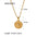 Wholesale Stainless Steel Coin Round Necklace Sweater Chain