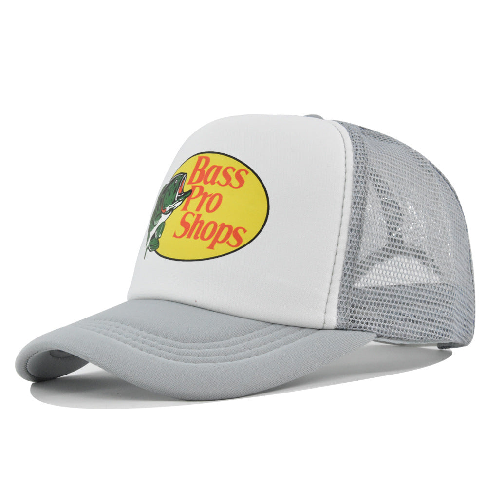 Wholesale Printed fish silk screen cap summer net Hat