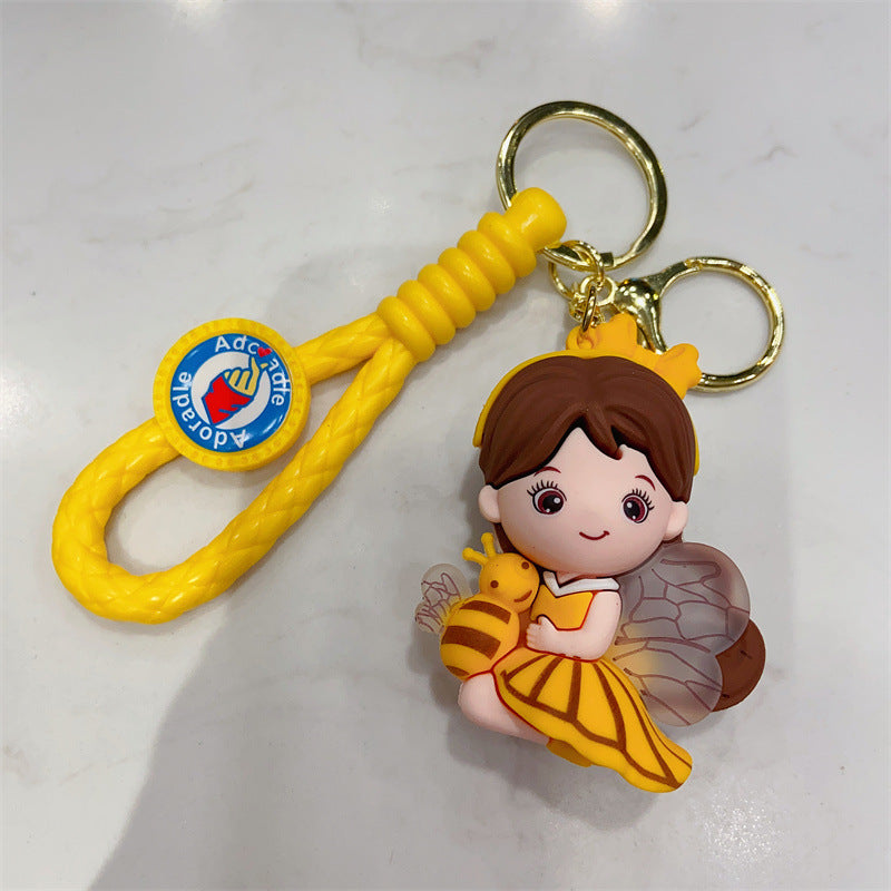 Wholesale Cartoon PVC Soft Glue Cute Keychain ACCVIP-KC-YueWei005