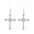 Wholesale Dark Diamond Cross Earrings