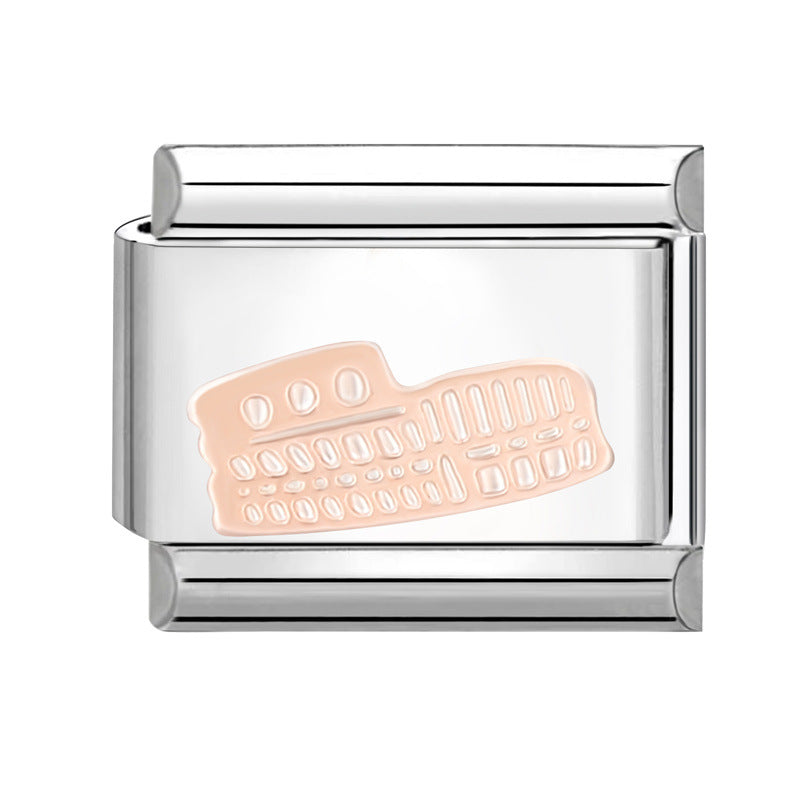 Wholesale Italian Charm Bracelet 9mm DIY Splicing Creative Stainless Steel Composable Bracelet