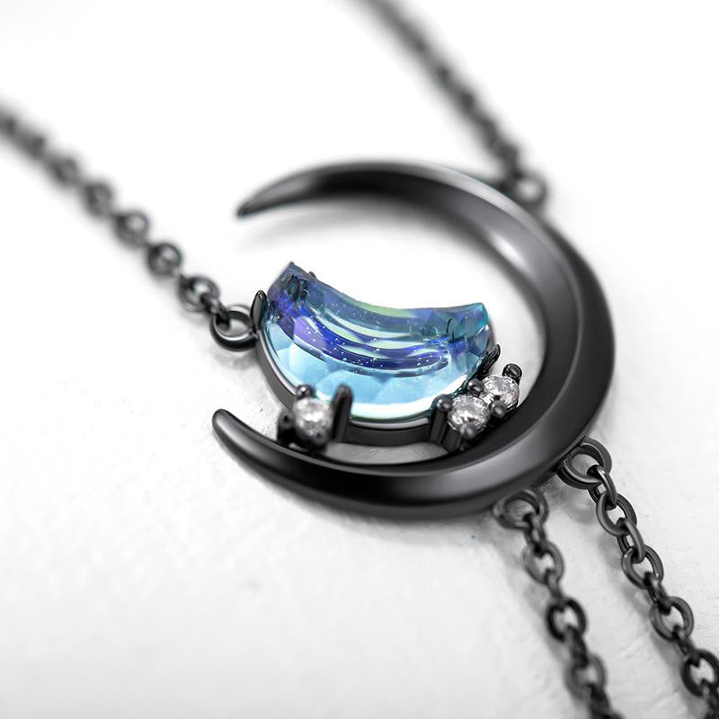 Wholesale  moon pendant necklace personality fashion temperament clavicle chain