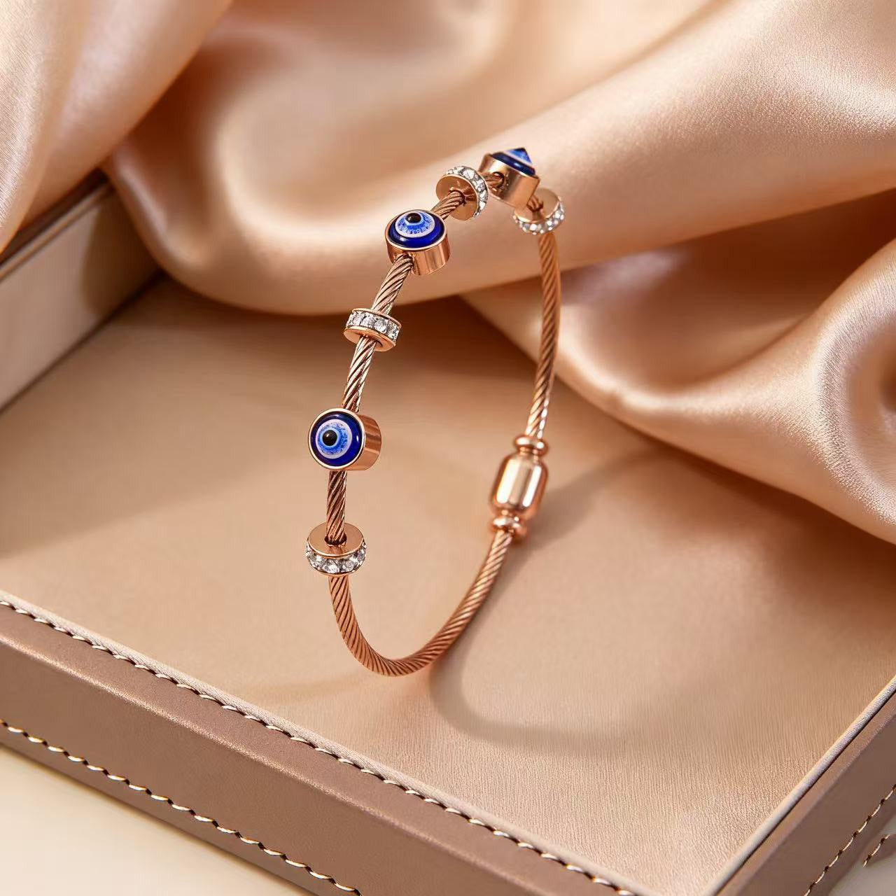 Wholesale devil' s eye oil drop bracelet retro Stainless Steel Bracelets