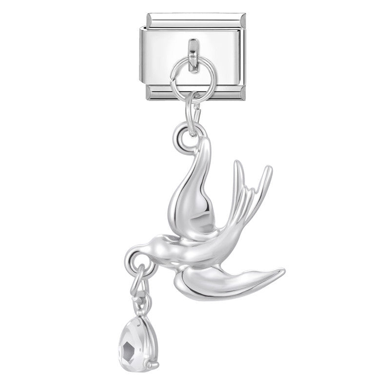 Wholesale Italian steel pendant bracelet module accessories necklace DIY