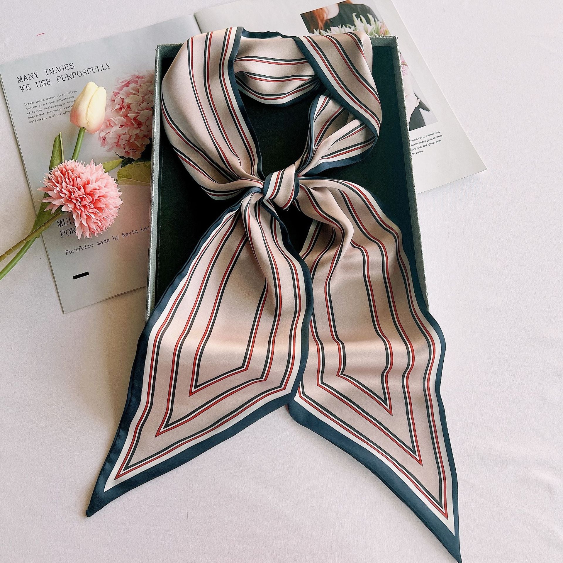 Wholesale Printed Summer Sunscreen Silk Scarf