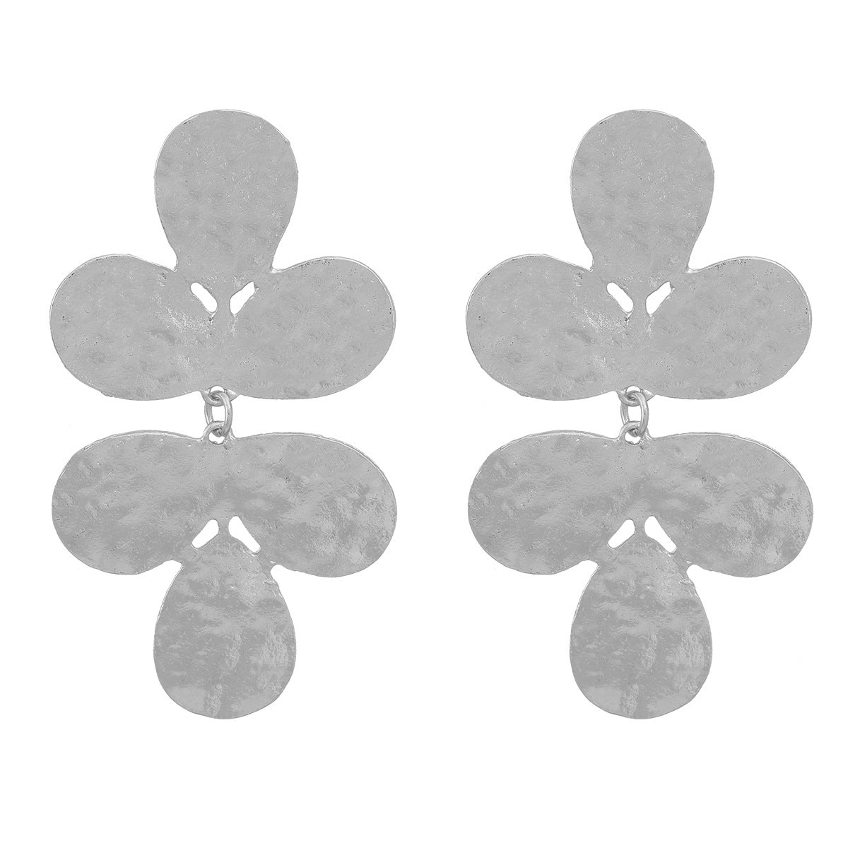 Wholesale Metal Alloy Flower Earrings