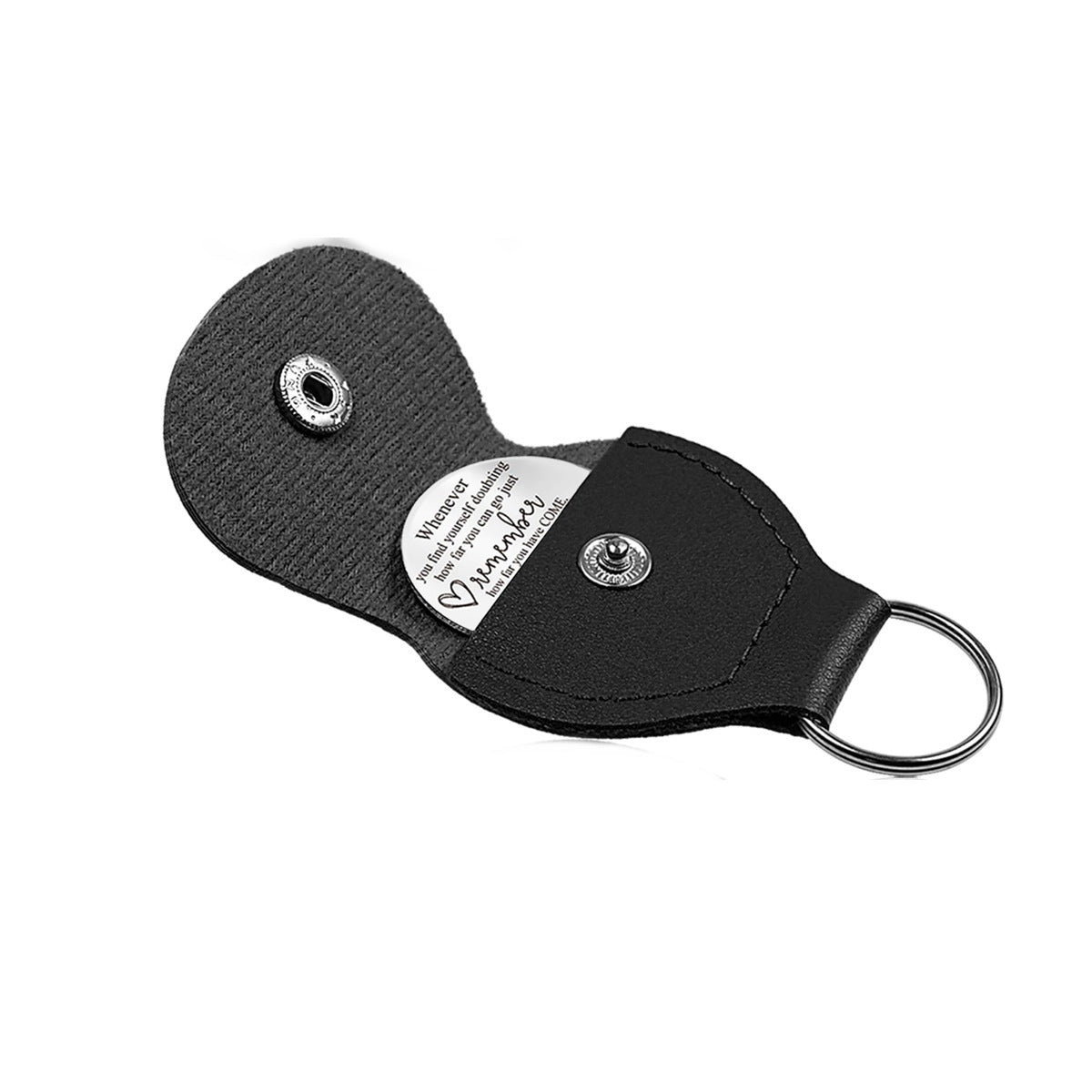 Wholesale Stylish Titanium Steel Commemorative Coin Keychain Family Fun Game Decorative Accessory For Gift Resale