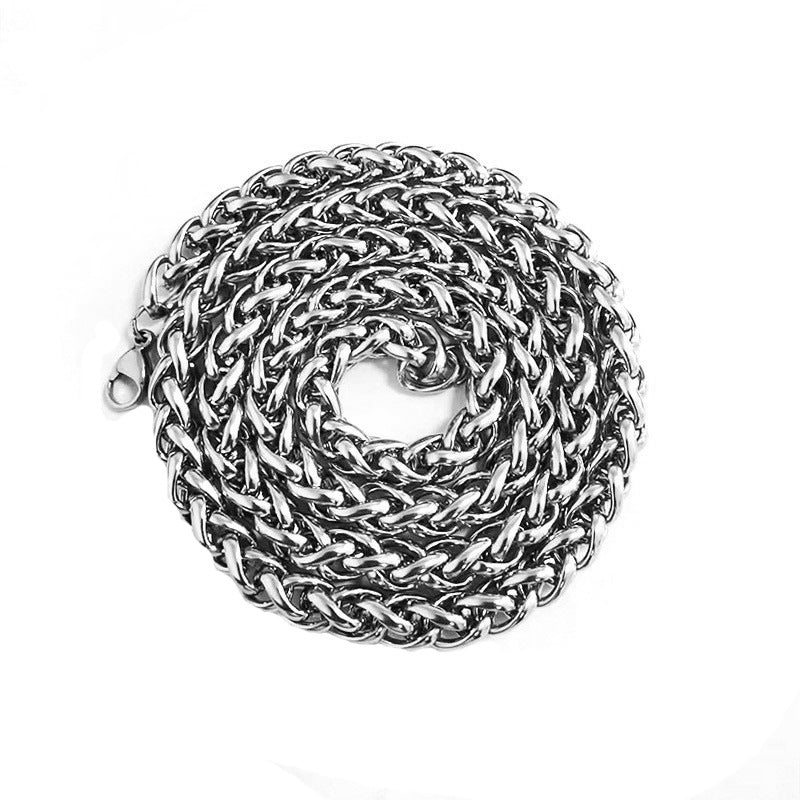 Wholesale Stainless Steel Flower Basket Men's Necklace ACC-NE-Zhirui003