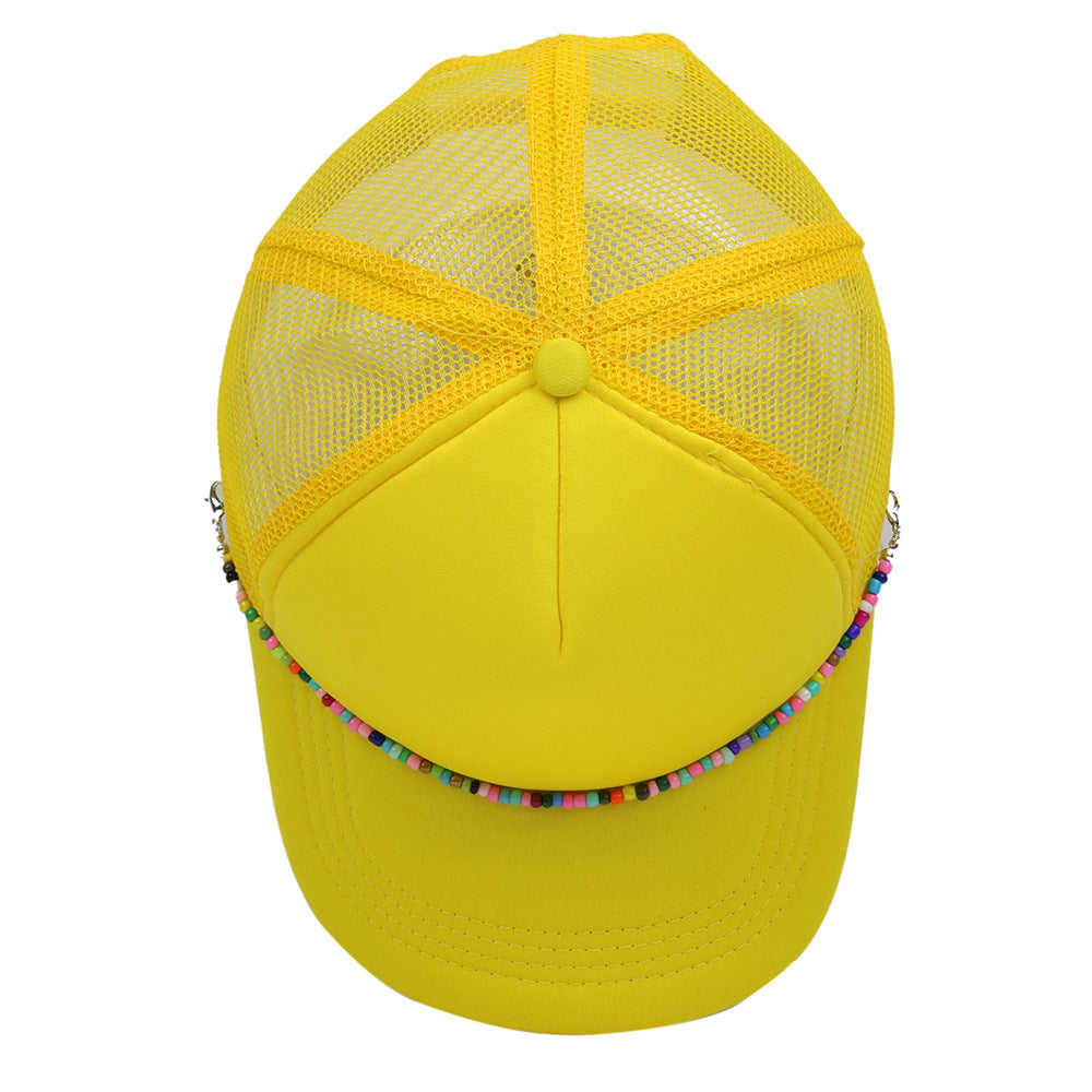 Wholesale Colorful Chain Trucker Cap Mesh Cap Baseball Cap ACC-HT-HaiPu019