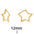 Wholesale Stainless Steel Earrings Hollow Copper Five-pointed Star Love Earrings