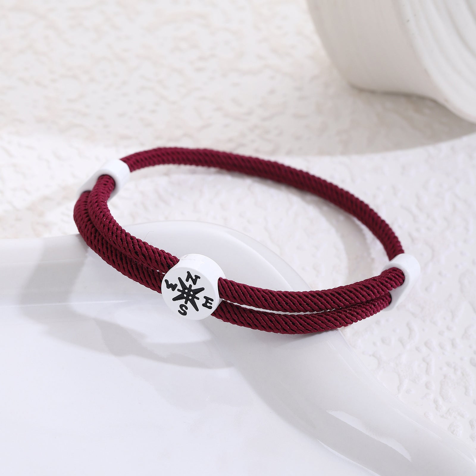 Großhandel Abschlusssaison Inspirierende Kompassgewebe Seilseilarmband