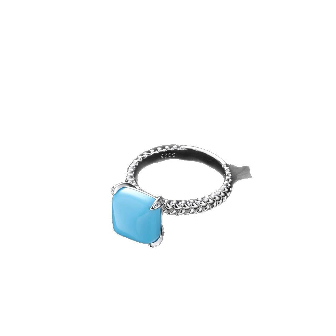 Wholesale Sky Sapphire Square Ring