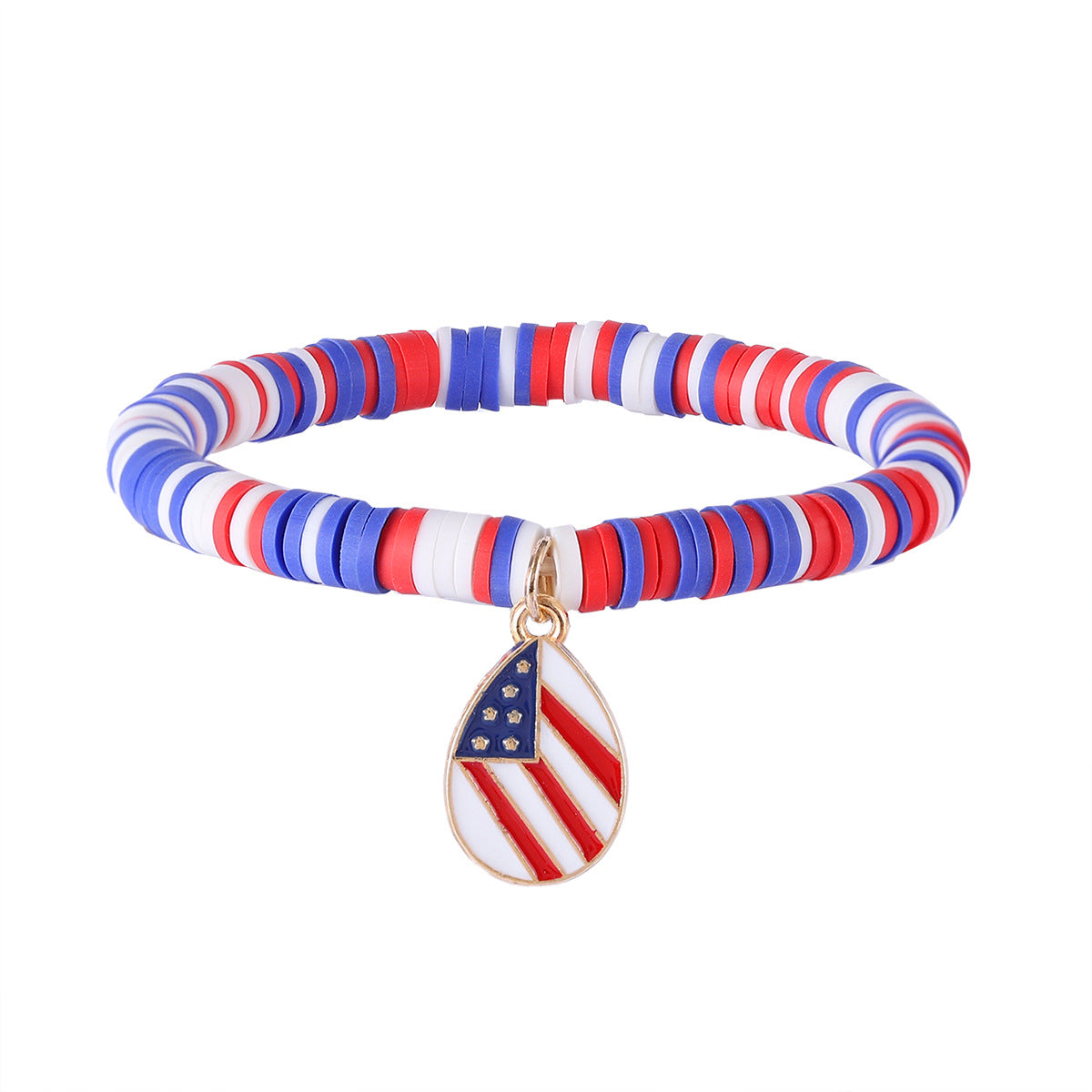 Wholesale Independence Day red, white and blue elemental hand ornament