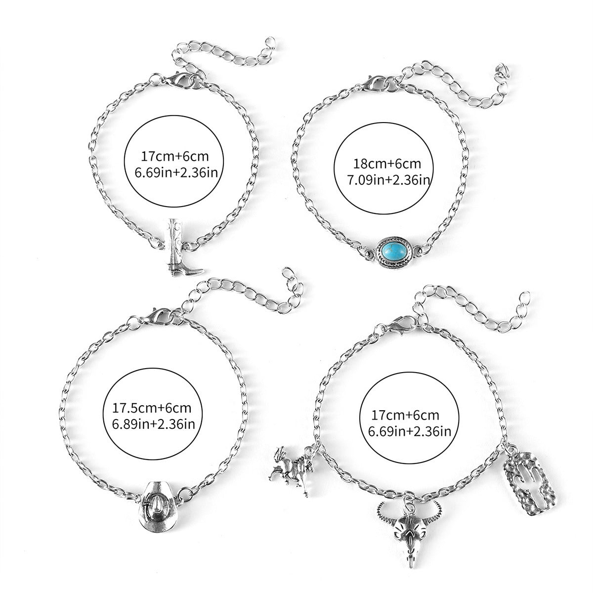 Wholesale Western cowboy style suit bracelet