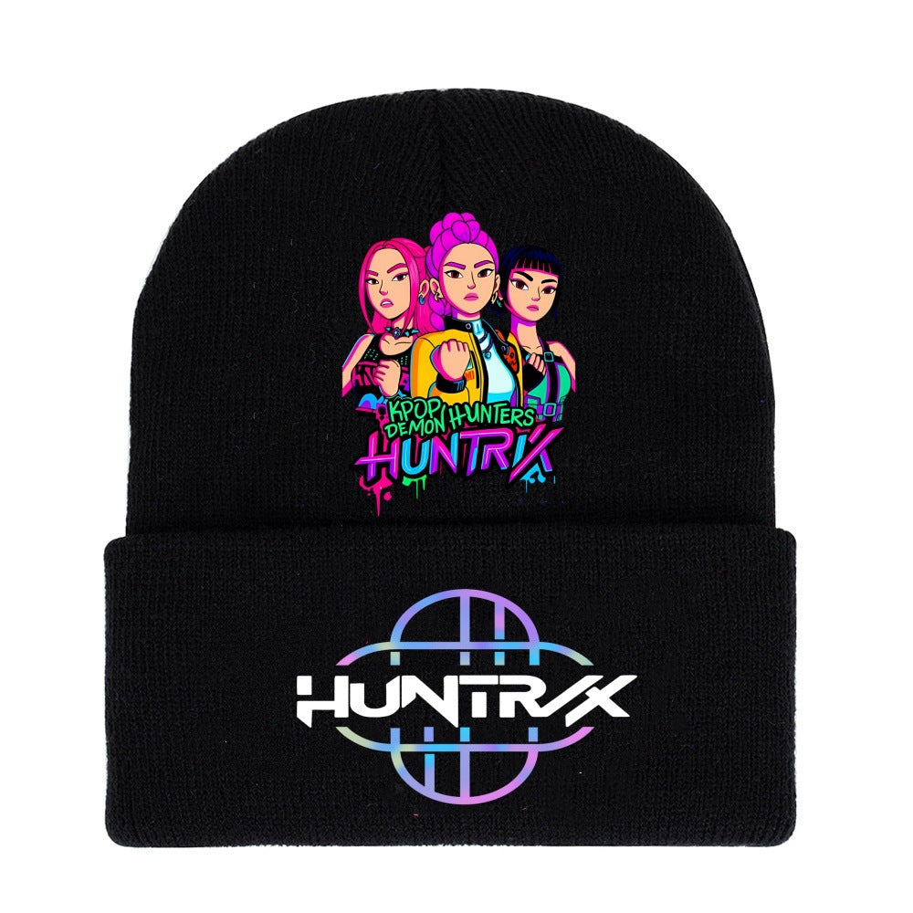 Wholesale kpop anime cartoon knitted hat Beanie