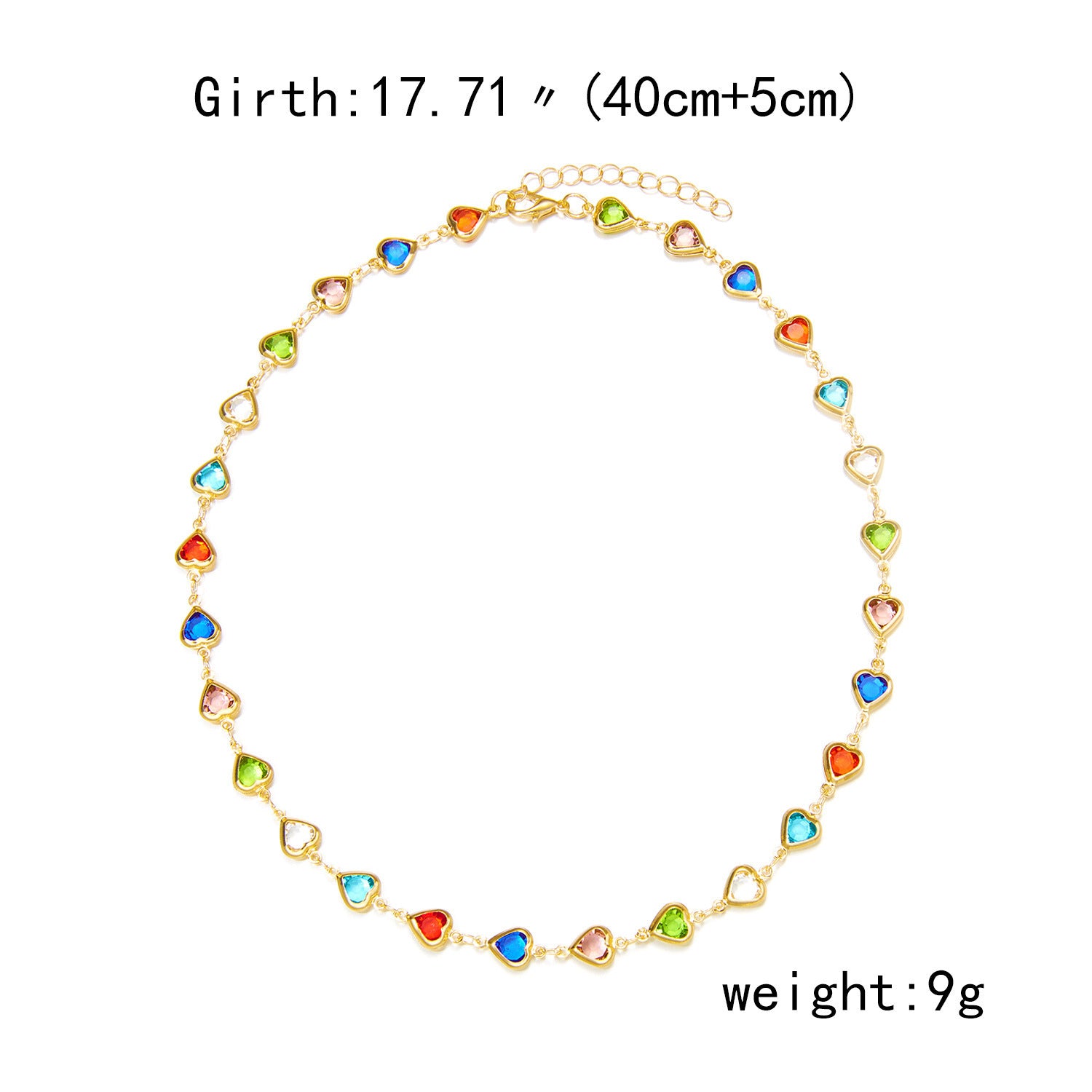 Wholesale Alloy Heart Shaped Bracelet Necklace Set Trendy Ins Style Fashion Jewelry Accessory For Women