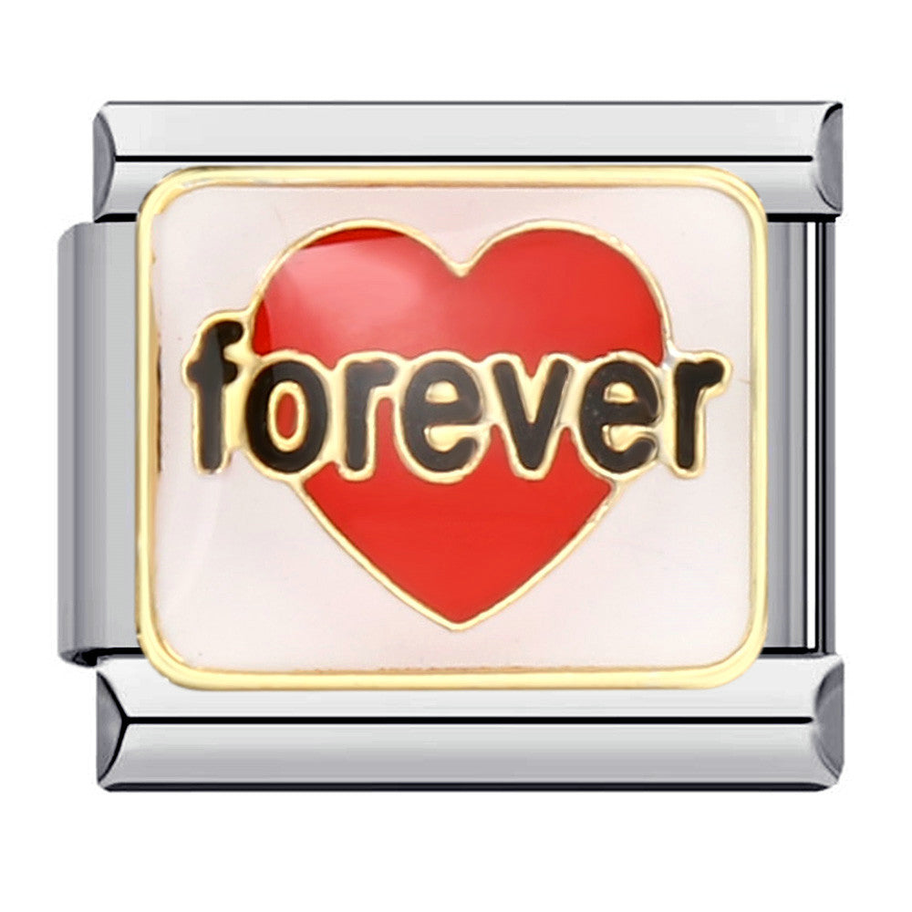 Wholesale Italian Charm Bracelet 9mm DIY Splicing Removable Valentine's Day Stainless Steel Composable Bracelet ACC-BT-QiYing017