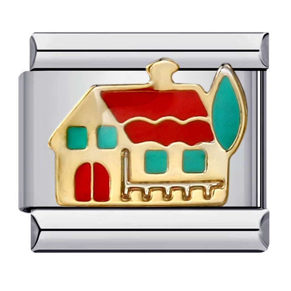 Wholesale Italian Charm Bracelet 9mm DIY Splicing Removable Stainless Steel Composable Bracelet ACC-BT-QiYing009