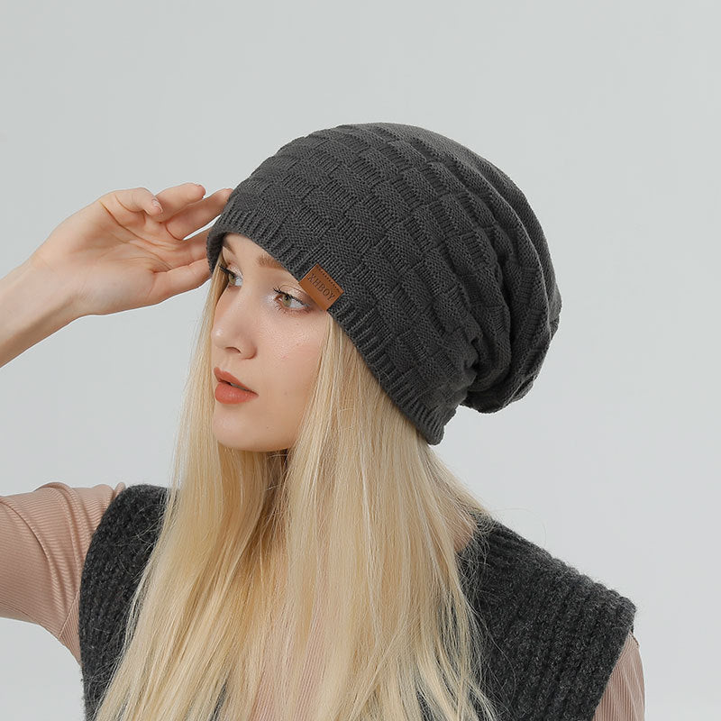 Wholesale  Knitted Hat Woolen Thread Turtleneck Cap