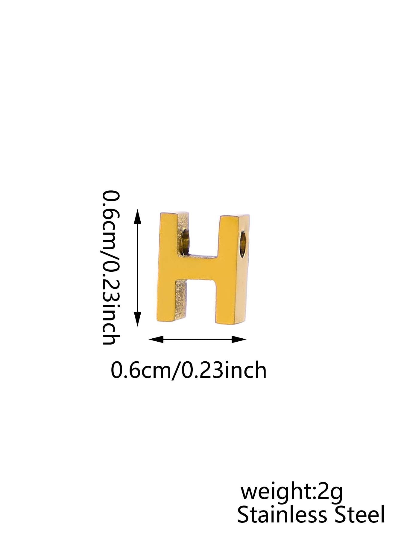 Wholesale 26 English letters stainless steel mirror polished pendant