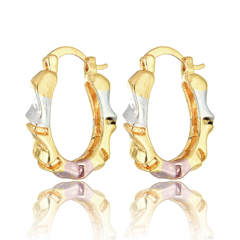 Wholesale Temperament Light Luxury Irregular Oval Earrings ACC-ES-MoCai010