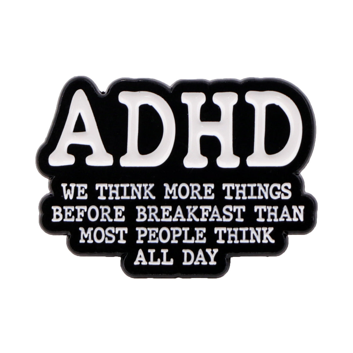 Wholesale English letter quote brooch badge