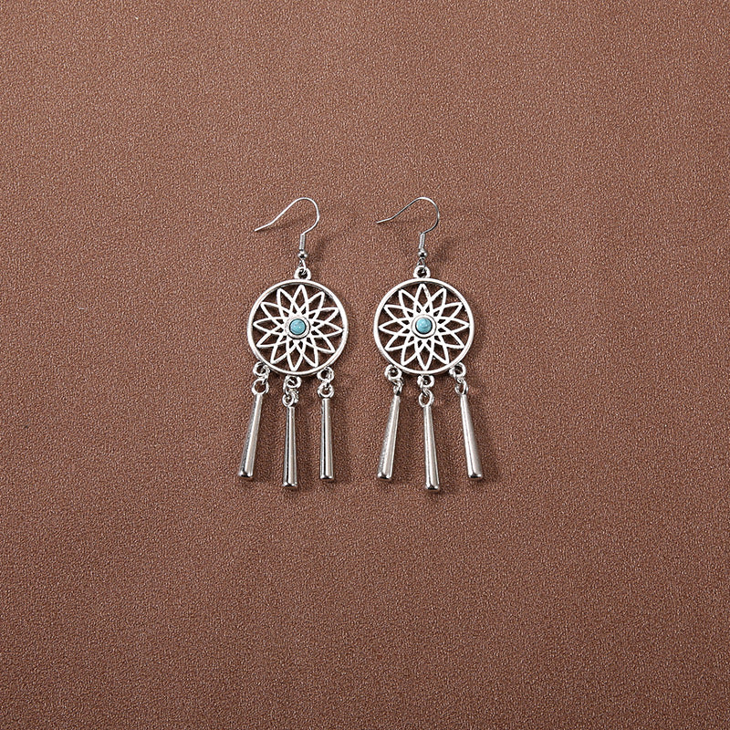 Wholesale Retro Tassel Long Earrings Ethnic Style Earrings ACC-ES-Gumi007