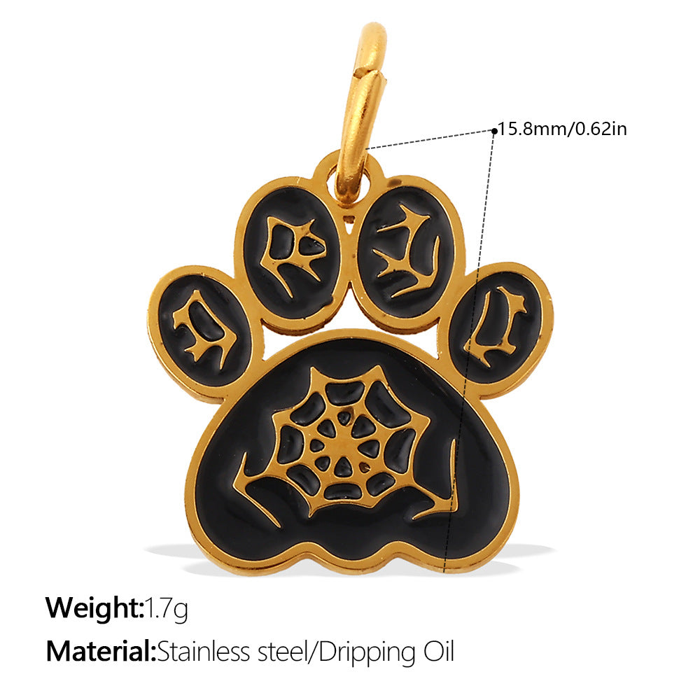 Wholesale Cute Cartoon Dog Paw Print Pendant Charms