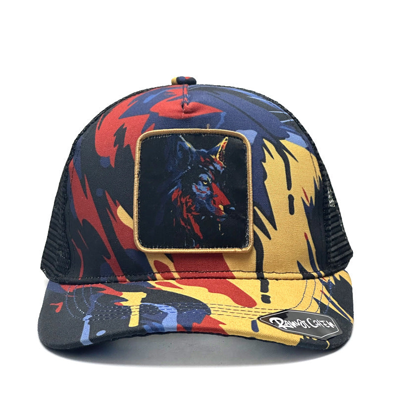 Wholesale  Graffiti Print Baseball Cap Animal Camouflage Embroidered Cap