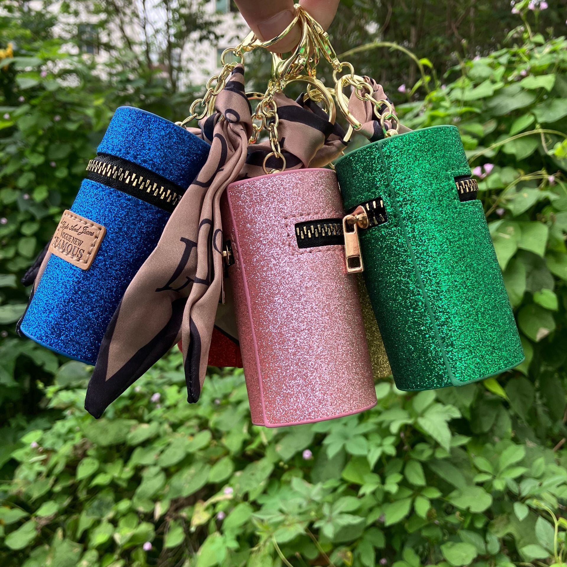 Wholesale PU Leather Retro Coin Purse Grass Green Bag Charm Pendant For Women Chic Everyday Accessory Boutique Resale