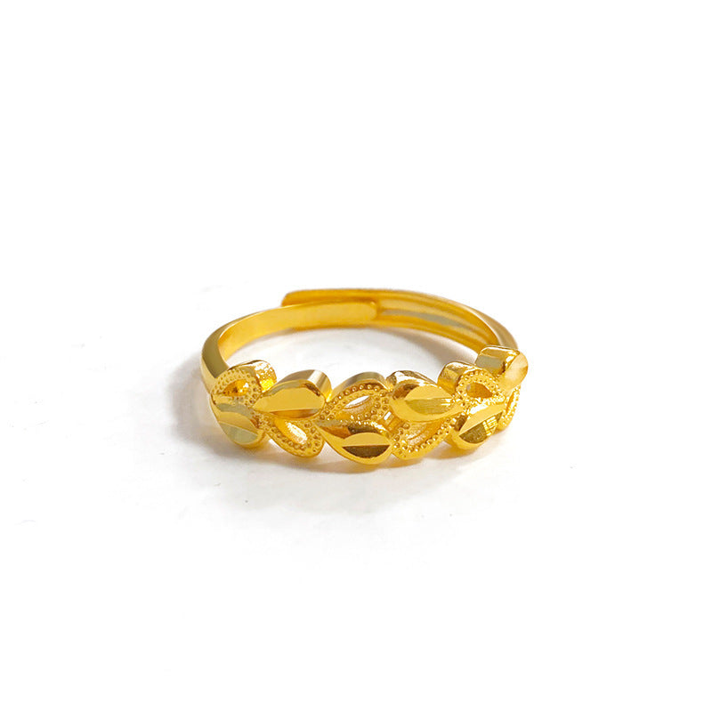 Wholesale Brass Gold Plated Heart Ring ACC-RS-WanXi013