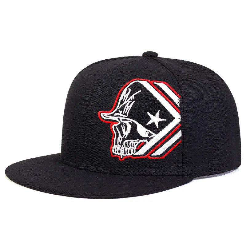 Wholesale Hip Hop Flat Brim Embroidered Baseball Cap ACC-HT-QiNiao013