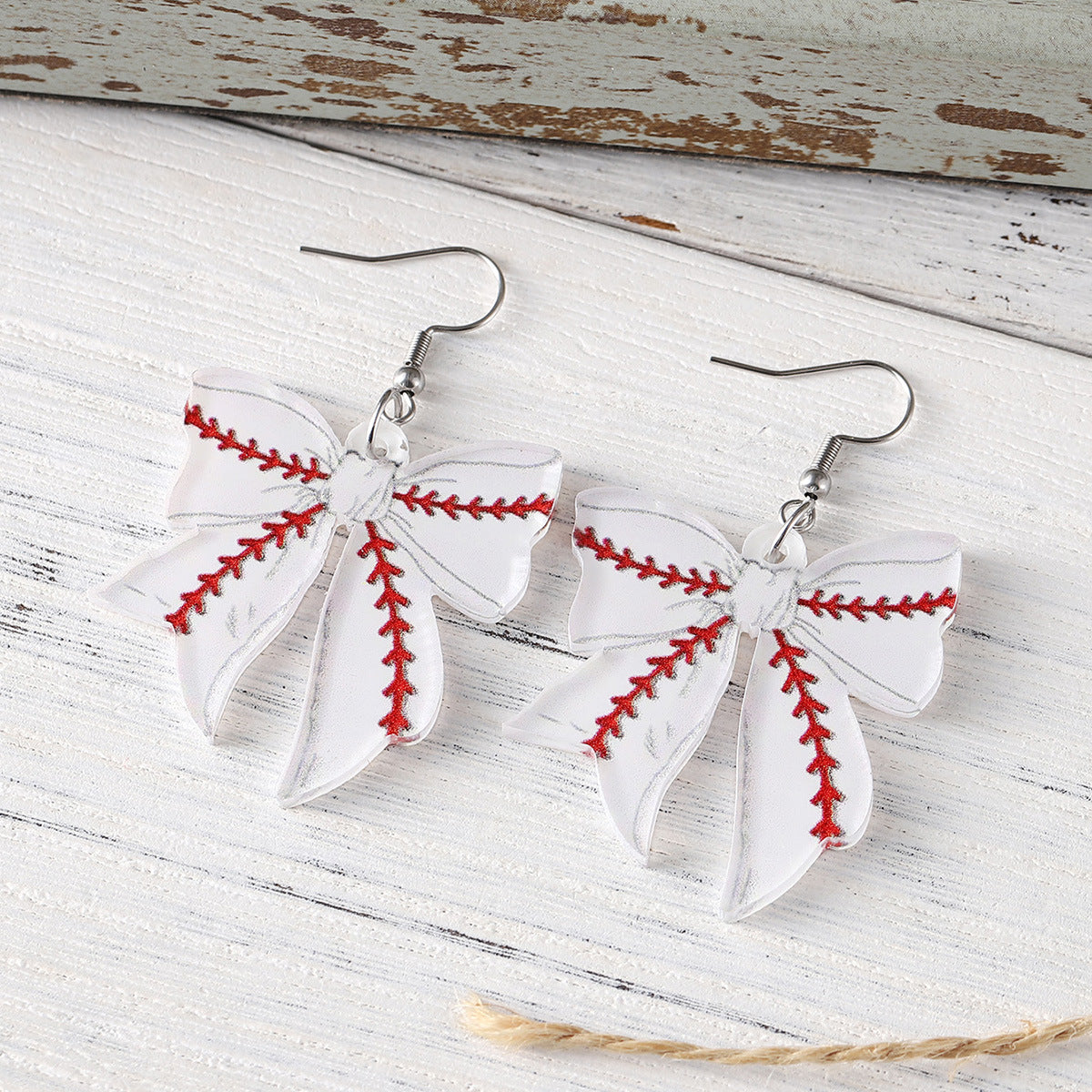 Wholesale  Sports Bow Pendant Earrings