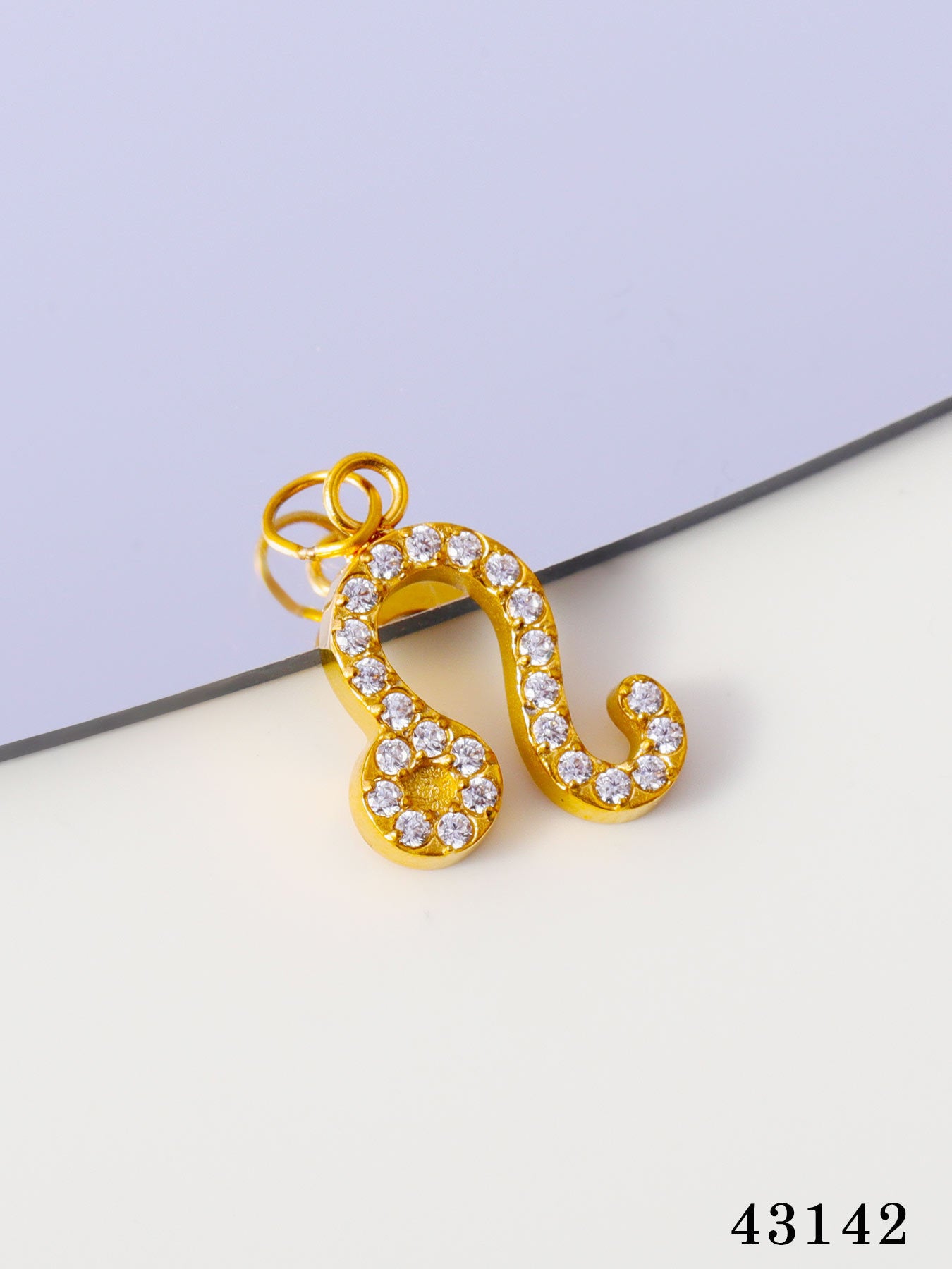 Wholesale Twelve Zodiac DIY stainless steel micro-inlaid diamond pendant