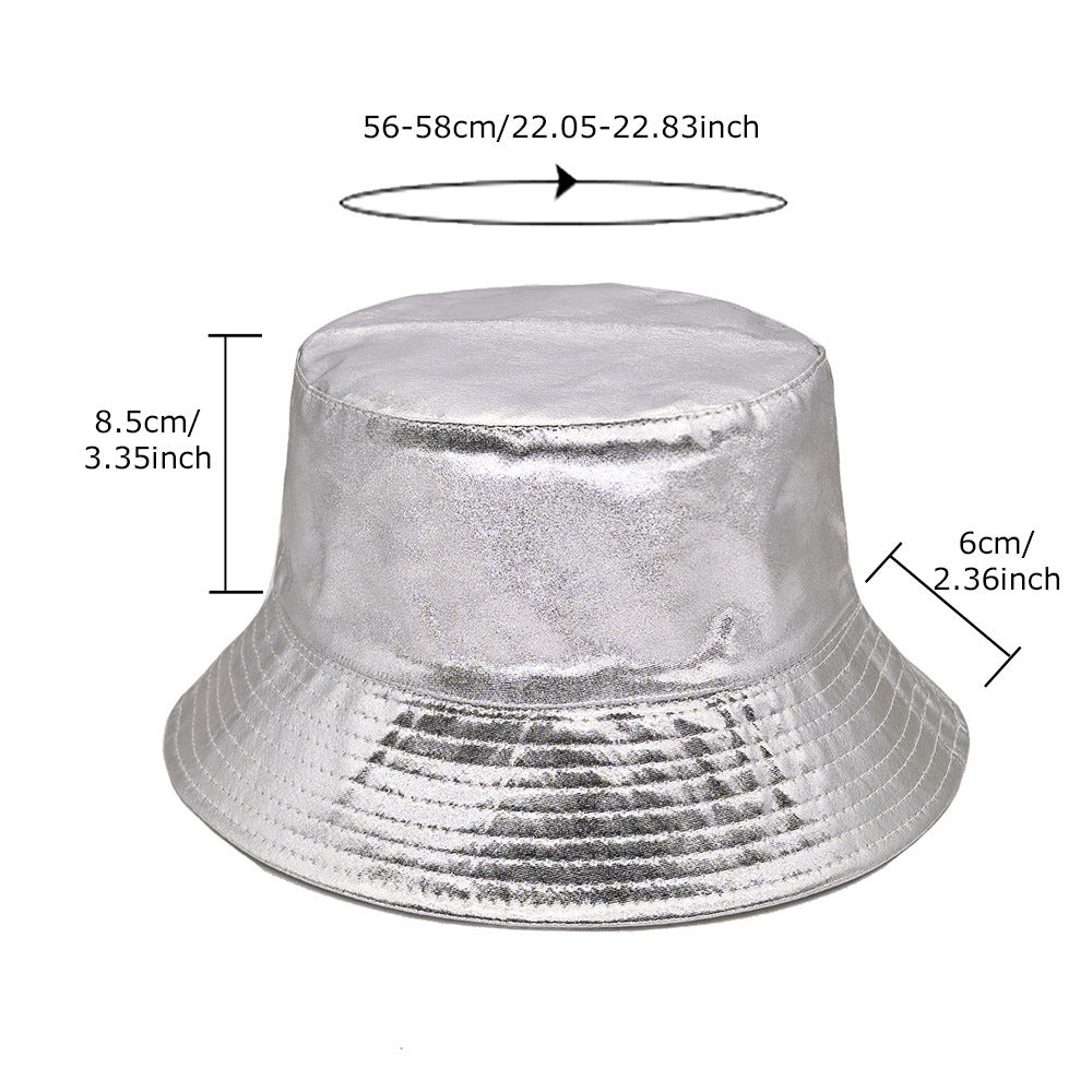 Wholesale Gold and silver bucket hat