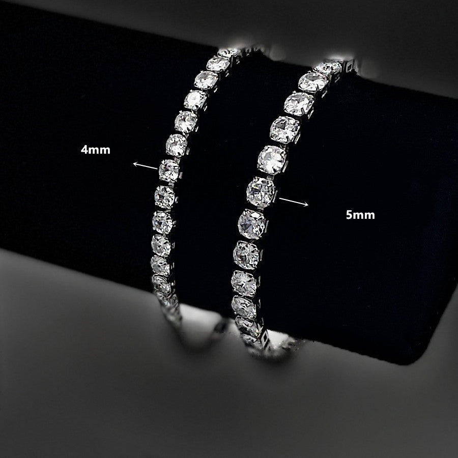 Wholesale Silver Moissanite Tennis Bracelet Simple Chain Fashion Accessory for Unisex