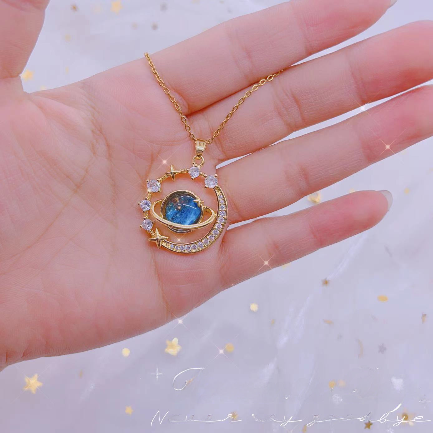 Wholesale star ball light luxury diamond necklace