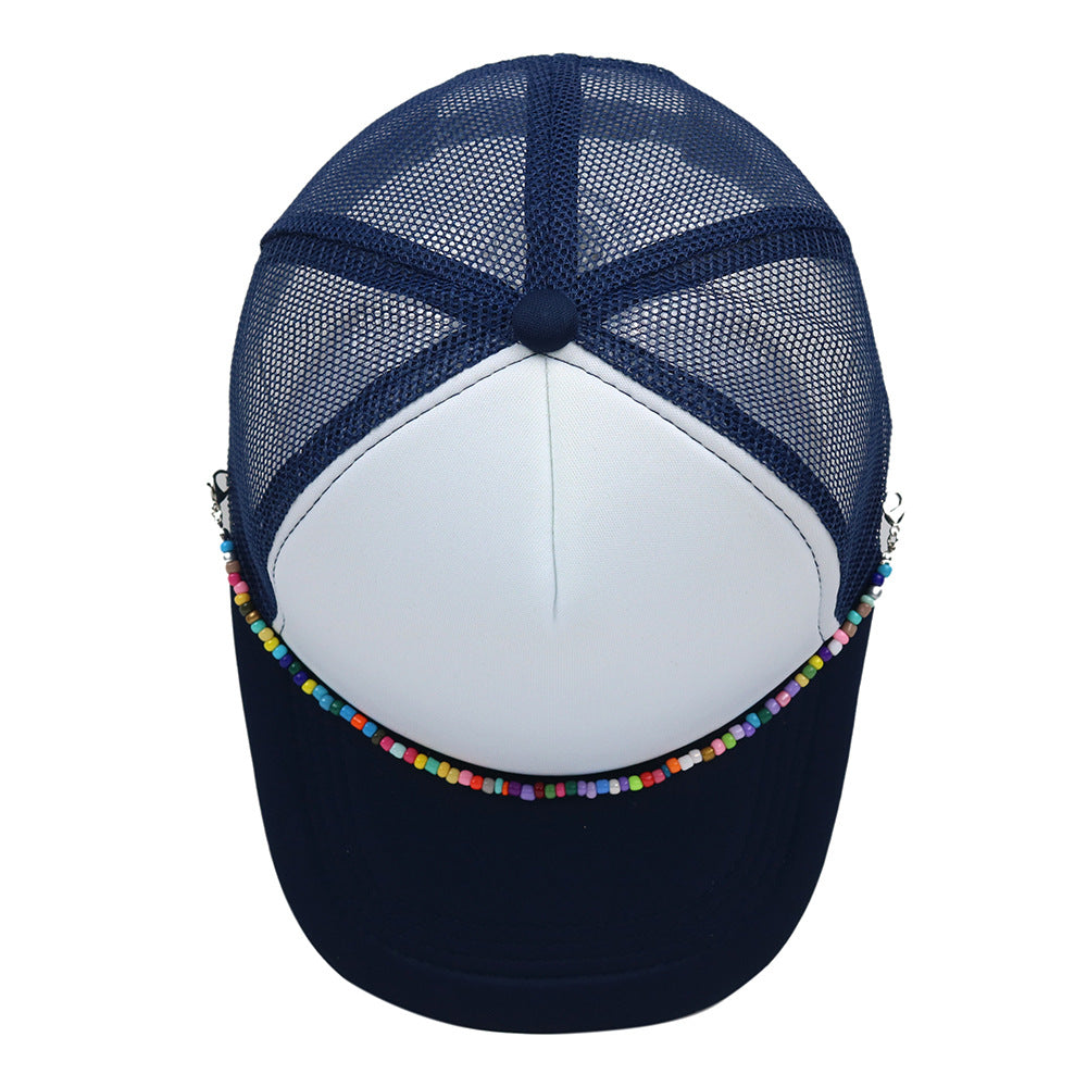 Wholesale Colorful Chain Trucker Cap Mesh Cap Baseball Cap ACC-HT-HaiPu019