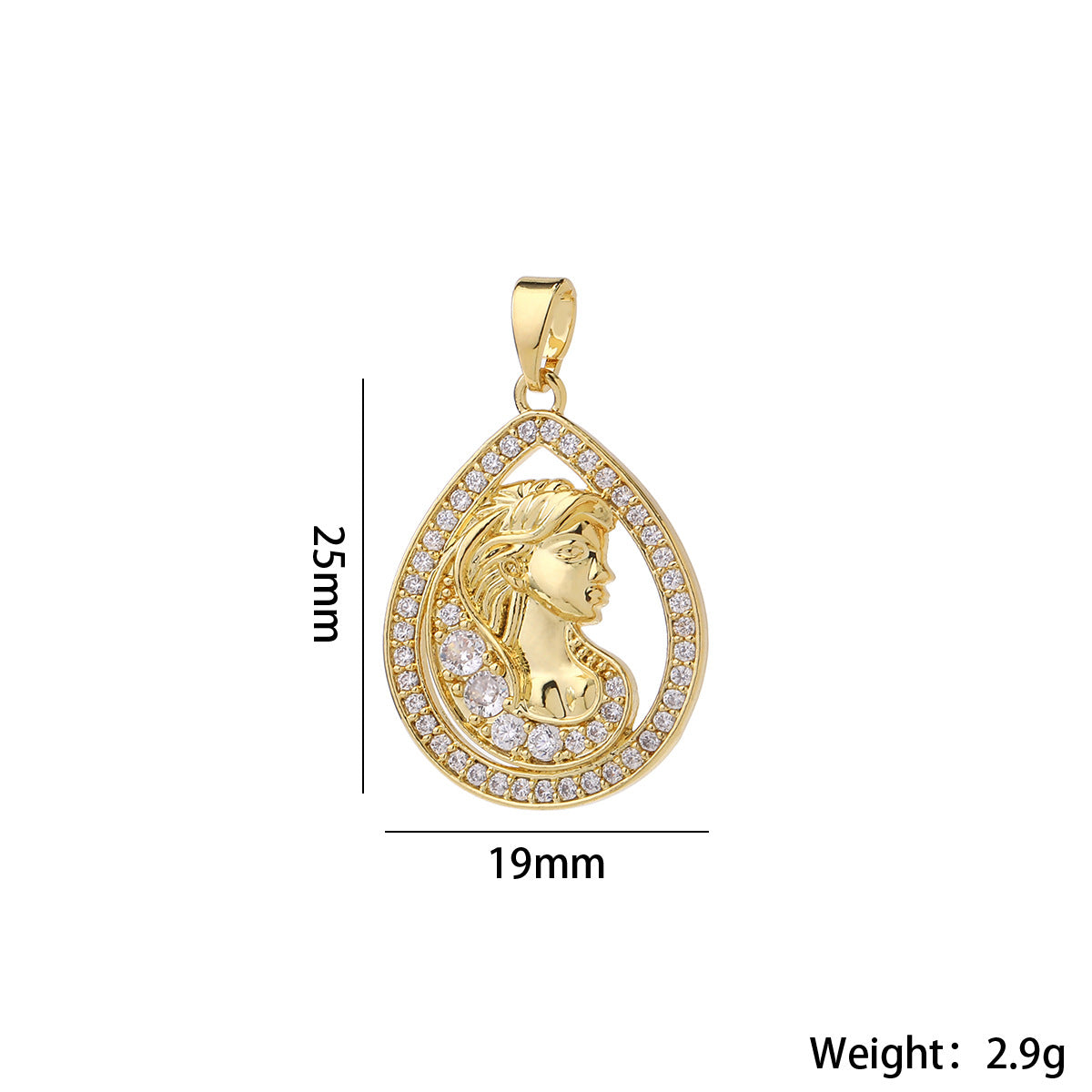 Wholesale Gold Plated Brass Honeycomb Bee Pendant Micro Set Zircon Charm DIY Jewelry Accessory Gift Boutique Resale