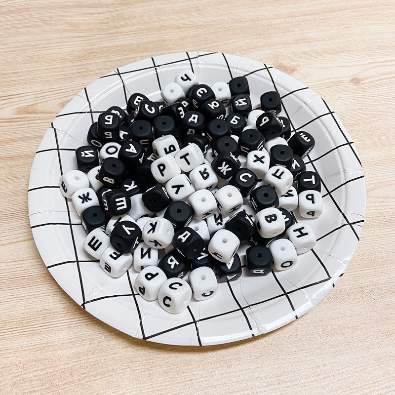 Wholesale of 100PCS/random Silicone Russian Mother Beads ACC-BDS-WDX004